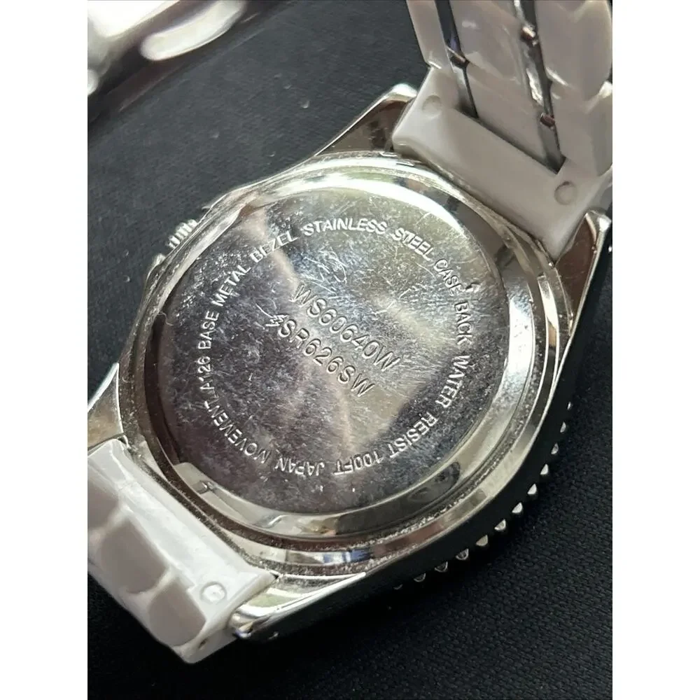 MOP Dial White Bezel And Band Women’s Quartz Watch